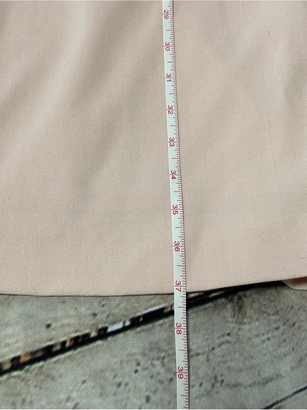 Tahari Pale Blush Midi Shift Dress Size 8 - Picture 7 of 8